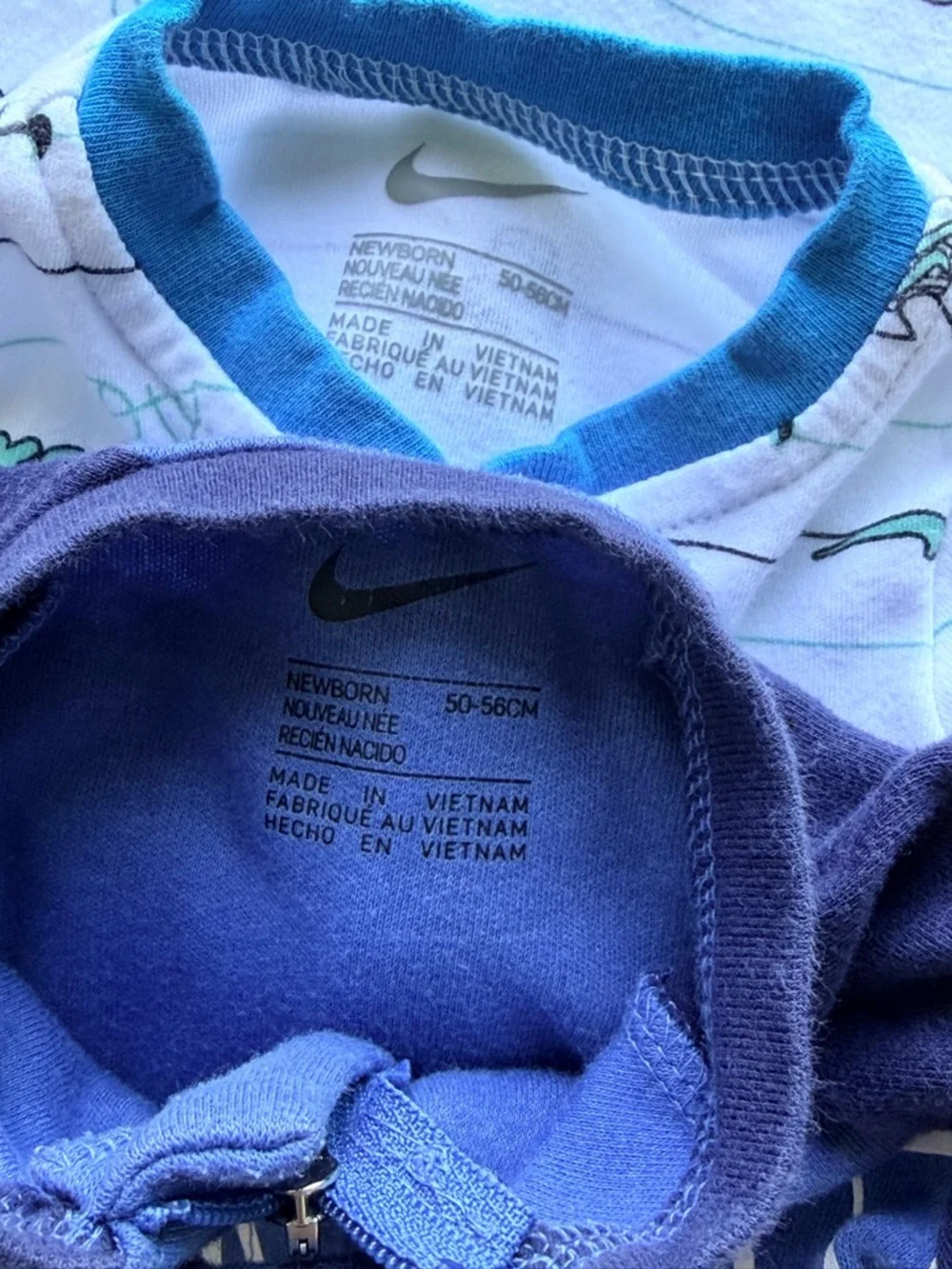 NIKE | Baby Sleepers | Newborn | 2 Piece Set | Footed Pajamas | Bundle